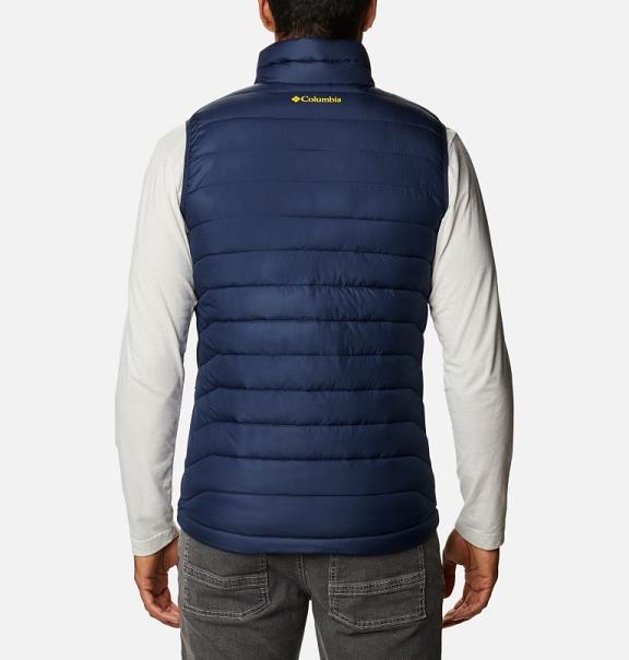 Columbia Collegiate Vest Navy For Men's NZ43978 New Zealand